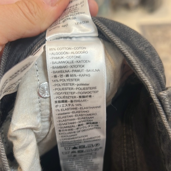 Levi's Black Wedgie Straight Jeans Classic Style size 27x28. NWT! - Picture 14 of 15